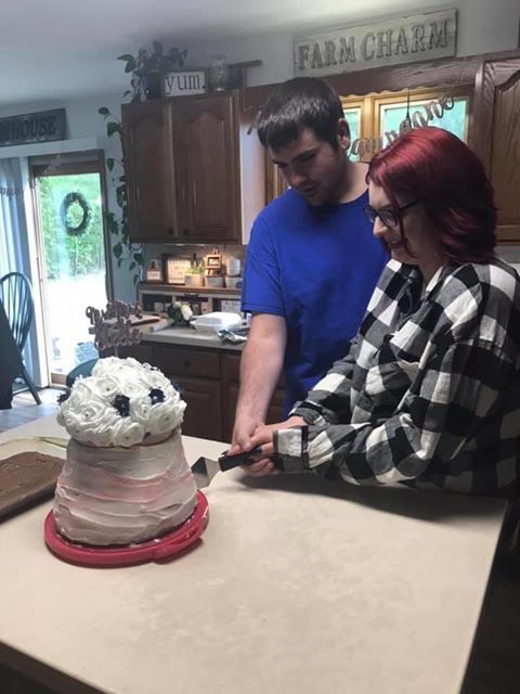 Cutting the cake